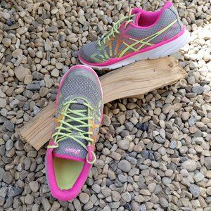 Asics Gel Harmony TR 2 S453Y Runners Grey Limeade Hot Pink (US 10)